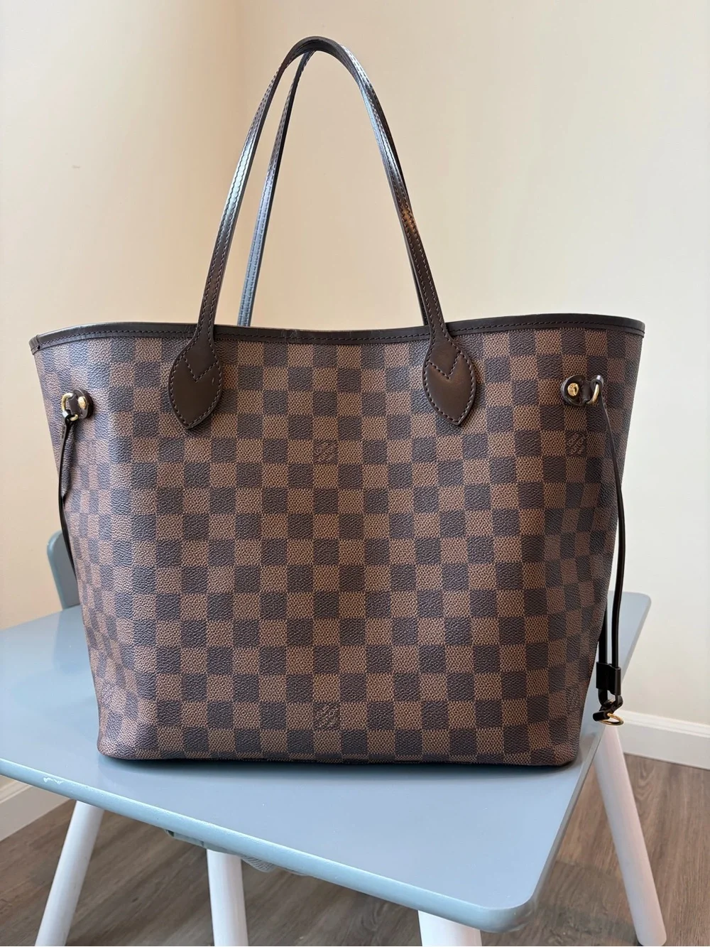 Louis Vuitton Brown Damier Ebene Shoulder Tote